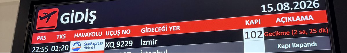 kamujertas's tweet photo. @SunExpress rötarlı uçuş saati yaklaşınca(TKS) hooopp yeniden rötar!!! RötarExpress @SunExpress isminden daha yakışık kalır size! https://t.co/WpiQFGE2Wg