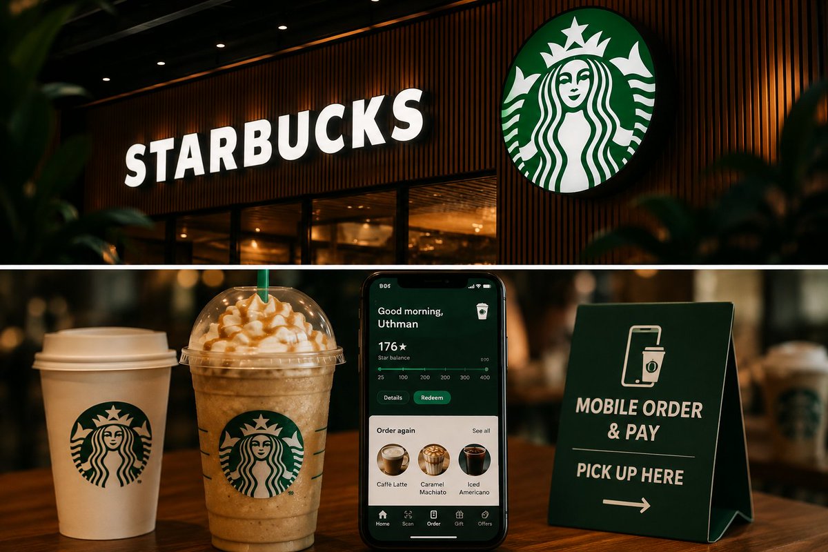 uthman2828's tweet photo. I keep getting amazed by how companies we all know quietly reinvent the way they do business.

STARBUCKS is one of them.

Its digital transformation went far beyond an app. It changed how customers pay, order and interact with the brand.

Here’s are what you should know 🧵. https://t.co/9iVRMRv7jf