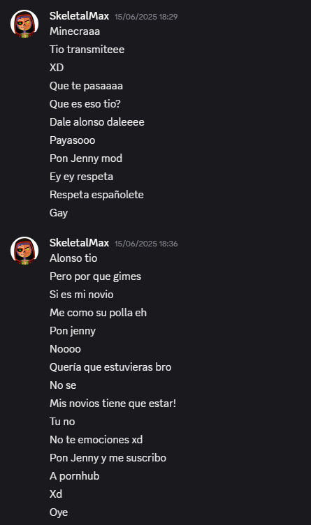 blackesblanco's tweet photo. @SkeletalMax_ oye bro que no tu eres el que le paga 6 dolares por mapa a tu trabajador de peru y que esclaviza a niños para que construyan en tus mapas y luego los sexualizas en llamadas publicas de tu discord, como aca que hablas con alonzo un niño de 13 años https://t.co/7isnH1YBWh