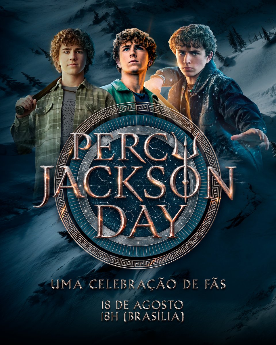 oraculosemideus's tweet photo. A PROFECIA COMEÇOU: CONFIRA O CRONOGRAMA OFICIAL DO #PERCYJACKSONDAY! 🔱❄️
Prepare o seu coração, pois a nossa celebração do dia 18 será histórica!
O Acampamento Meio-Sangue está oficialmente convocado para um dia de homenagens, debates e 4 GRANDES MISSÕES valendo 15 PRÊMIOS! 📚 https://t.co/8Sx4isKTDG
