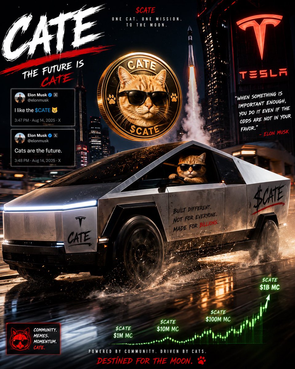 CONARTISTCrypto's tweet photo. @elonmusk @marcjoffe HEY ELON $CATE X TELSA ???? https://t.co/v4Ko0T6JNo
