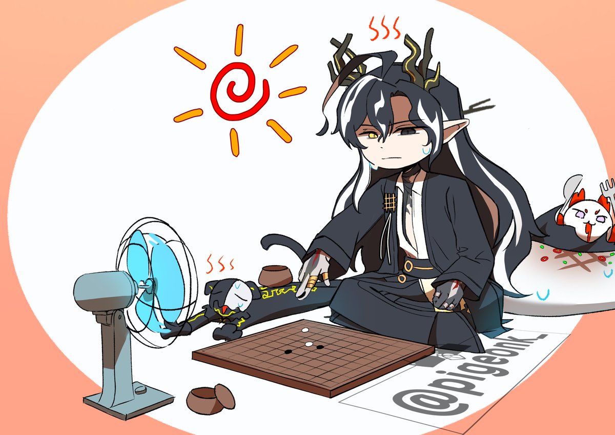 pigeonk_'s tweet photo. Hot… #명일방주 #Arknights #明日方舟 #望 https://t.co/1b545g90bY