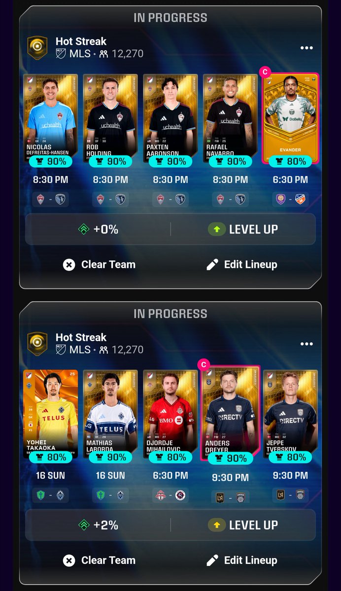 TheAnalyticsXI's tweet photo. Going for MLS streak 3 this weekend... 

Messi more and more likely to start as we get closer to deadline

Assuming no last minute rotations these will be my lineups

#sorare https://t.co/1yvMgWMg5x
