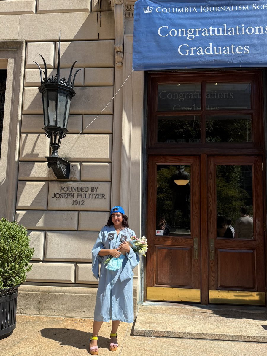 ryangrim's tweet photo. Nearly two years ago, we asked @DropSiteNews readers to fund a fellowship for an investigative journalist from Pakistan who’d been accepted to Columbia U’s one-year graduate program but had no way of paying. 

Readers stepped up, and @AreebaFatimaa miraculously got a student visa, and today she walked across the stage to receive her degree. In the fall she’ll start a job with the Minneapolis Star-Tribune, which will be lucky to have her. A huge thank you to everyone who chipped in.