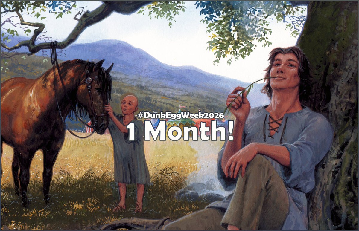 DunkEggWeek2026's tweet photo. We're one month away from the event! You can go on the tweets below to see the prompts, rules and FAQ.
If you haven't started anything yet, there's still time! We'll reblog everything (according to the rules) that gets posted with the #DunkEggWeek2026 or #DunkEggWeek hashtags. https://t.co/yP582yx54y