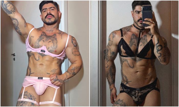 gaybrasil's tweet photo. "Homem de calcinha": gaúcho faz do fetiche um negócio. Tem até sutiã https://t.co/XotsGDet0l https://t.co/mpe305TItp