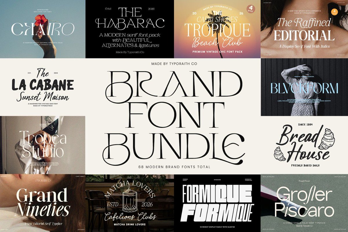 marketorecom's tweet photo. Brand Font Bundle

Download:
https://t.co/65fHIuY885

Elevate your branding projects with this carefully curated collection of 68 premium fonts designed for modern creatives, designers, and business owners. https://t.co/yyTJ5j5ZB0