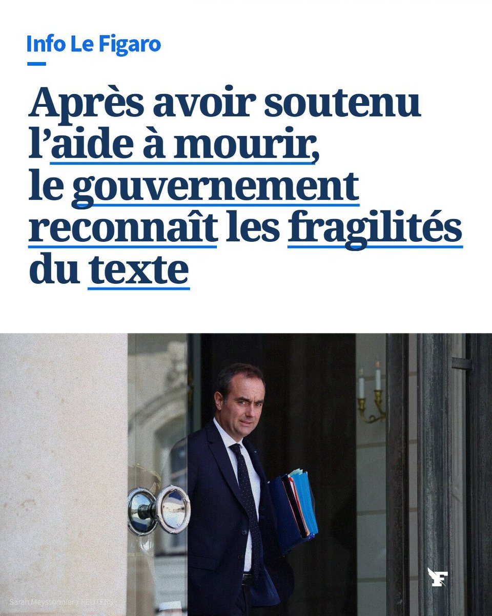 Le_Figaro's tweet photo. Faut-il y voir une forme d’autocritique sur la loi qui légalise l’aide à mourir ?→https://t.co/BJD64wlQ9y https://t.co/LnB9xbgFRV