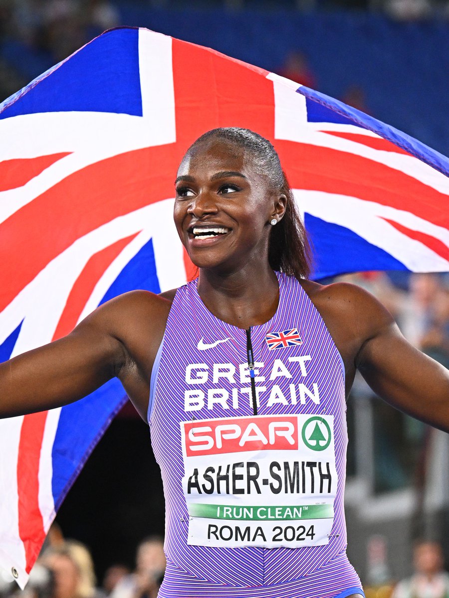 BritAthletics's tweet photo. Dina Asher-Smith is the most decorated European Championships athlete of all time with ten medals 🐐

#Birmingham2026 https://t.co/0PZ9lPryW9