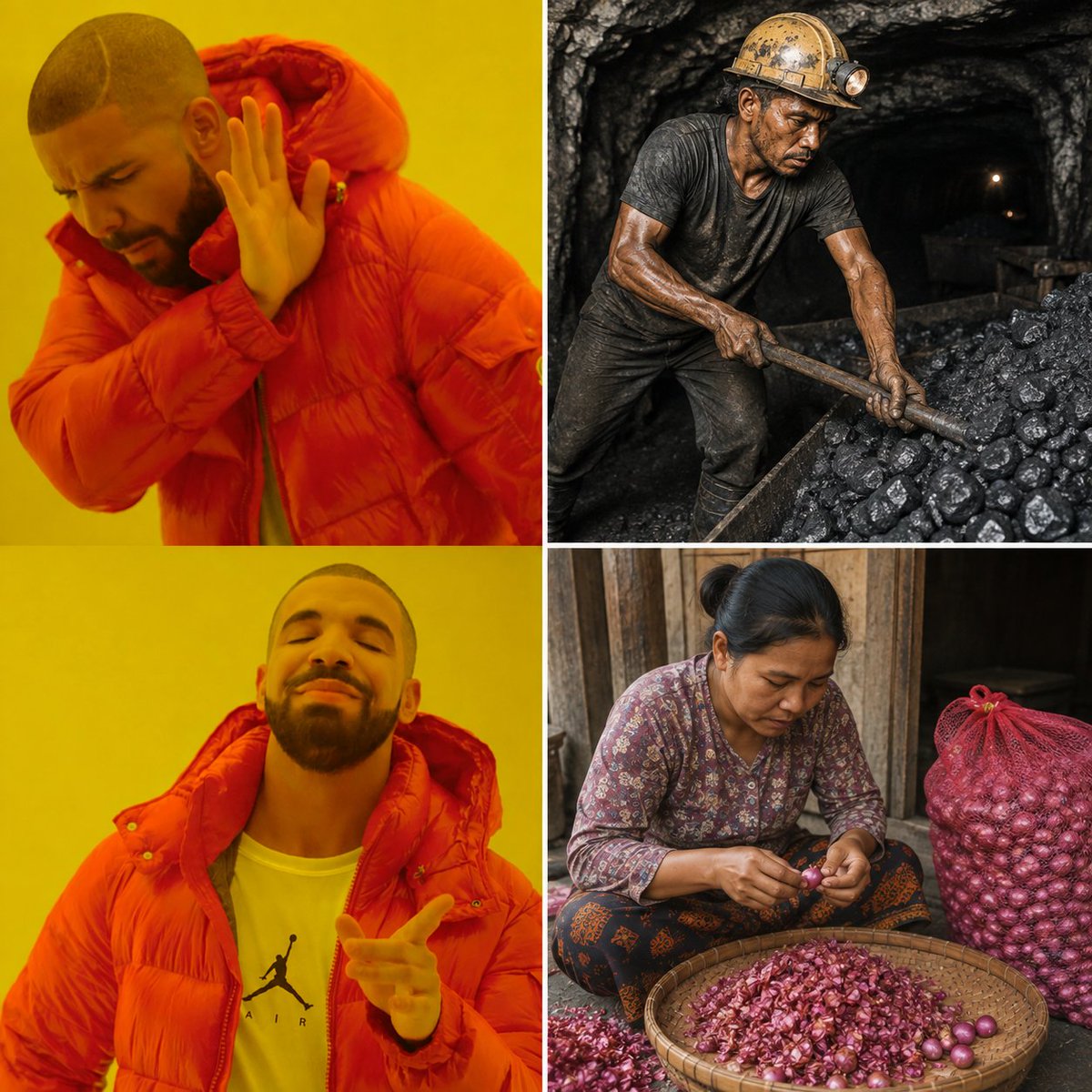 rayydonz's tweet photo. kasta tertinggi pekerjaan saat ini   yang minim resiko🧄.

#bawang https://t.co/3NrxJd8RdH