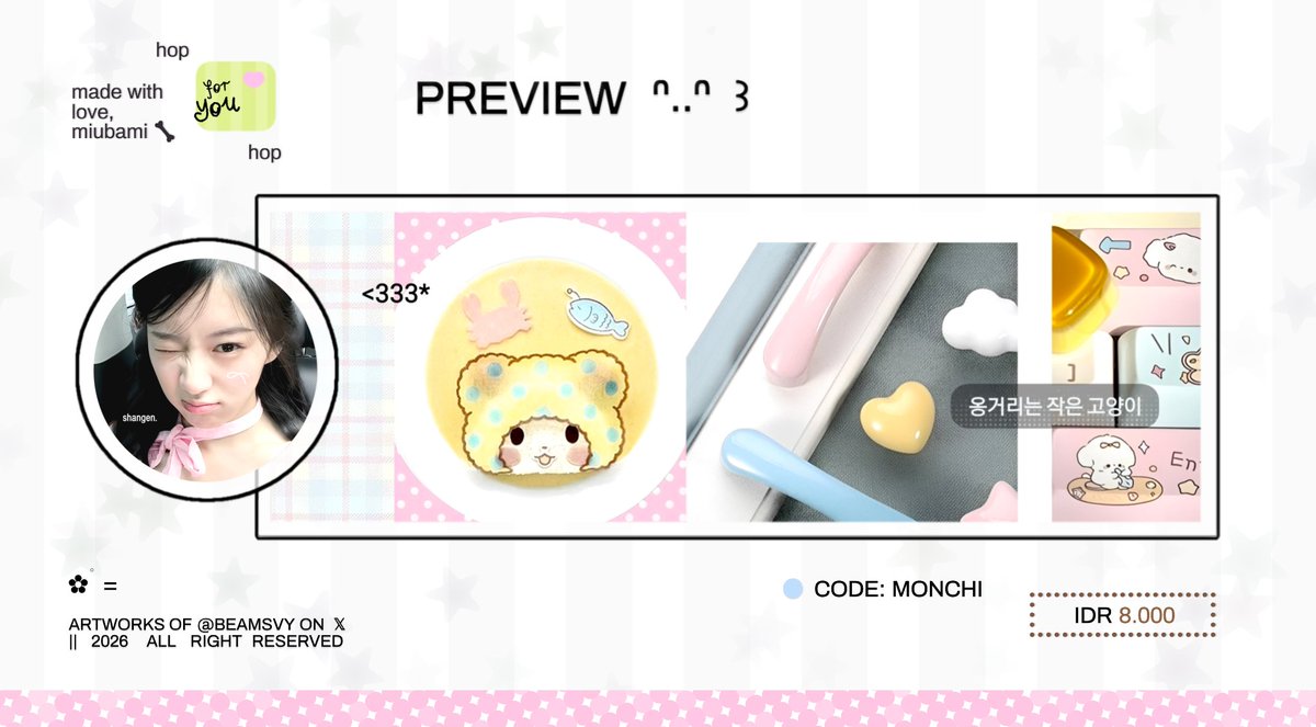 beamsvy's tweet photo. repost would be appreciated ♡

hemloo muncimuns please meet my (2) new babies: monchi &amp; bunmoori serta satu template layout 🐈‍⬛🦴 hope you'll love them as much as I do! tolong diospek dan beritahu aku jika ada yang tidak aman :3 

all layout model are ufs! 
t. #bealanja https://t.co/U5WQY1gC3S