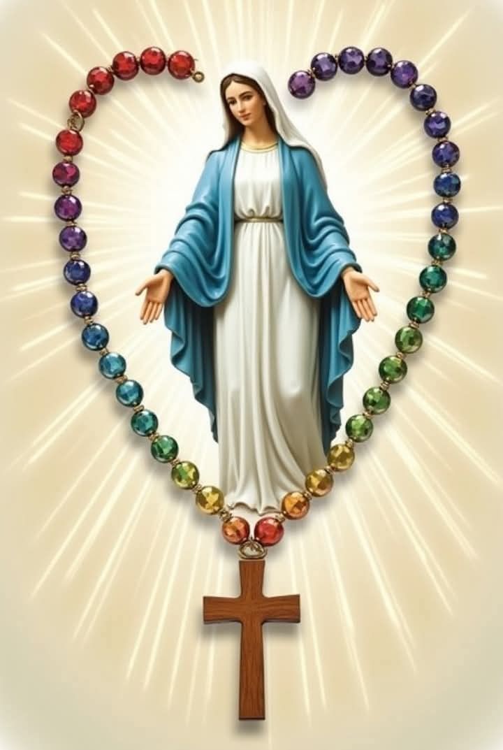 Victoria_dios74's tweet photo. 🌹 "Nunca se desviará quien rece el Rosario todos los días. Ésta es una afirmación que firmaría gustosamente con mi sangre". 
San Luis de Montfort.
Un recordatorio sobre el arma espiritual más grande que tenemos. La oración nos mantiene bajo la protección de la Virgen María. https://t.co/EiOJ0PWIlH
