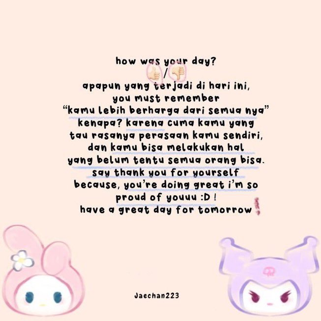 jakechan223's tweet photo. @cocowie99 @Duniyawin Have done

jaga kesehatan slalu dan jangan lupa bahagia buat kk i hope God will always protect you wherever you are and you’ll be surrounded by good people. may this year bring you great health and endless happiness, to more amazing journey ahead!🧸🎀 https://t.co/TlytCkF2YQ