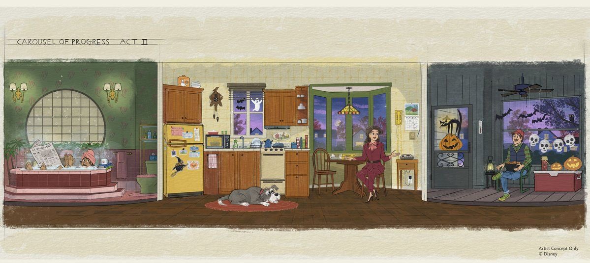 DiscussingFilm's tweet photo. Jamie Lee Curtis &amp; Bryan Cranston will be the new voices of Mom &amp; Dad at the updated Carousel of Progress for Magic Kingdom. https://t.co/3nawcqYjMW
