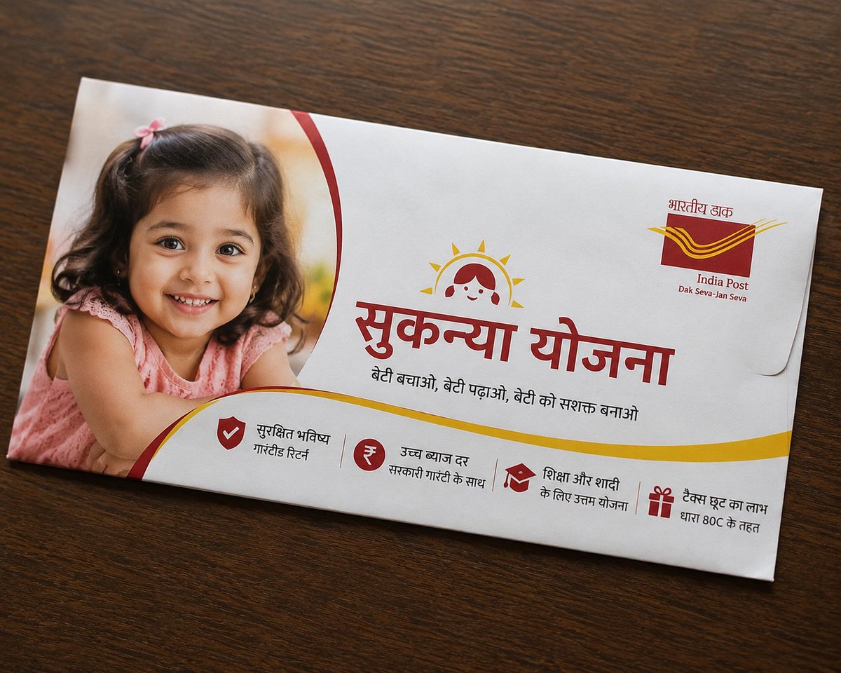 SitamarhiJila's tweet photo. अपनी 2 साल की बेटी के लिए सोच रहा हूं कि अभी उसके नाम Sukanya Samriddhi Account खुलवा दूं।

अगर हर महीने ₹2,000 जमा करूं तो—

• सालाना जमा — ₹24,000
• 15 साल में कुल जमा — ₹3.60 लाख
• मौजूदा 8.2% ब्याज दर के हिसाब से 21 साल की maturity पर करीब ₹10.78 लाख!

यानी बेटी के 23 साल की उम्र के आसपास करीब ₹10.78 लाख का फंड तैयार हो सकता है।

बस एक बात ध्यान रहे—Sukanya में 20 साल तक जमा नहीं किया जा सकता। जमा अधिकतम 15 साल तक होता है, उसके बाद ब्याज चलता रहता है। ब्याज दर भी भविष्य में बदल सकती है।

अब सोच रहा हूं, ₹2,000 महीना बेटी के भविष्य के लिए लगाना शुरू कर दूं।
आप बताइए, यह प्लान सही रहेगा?