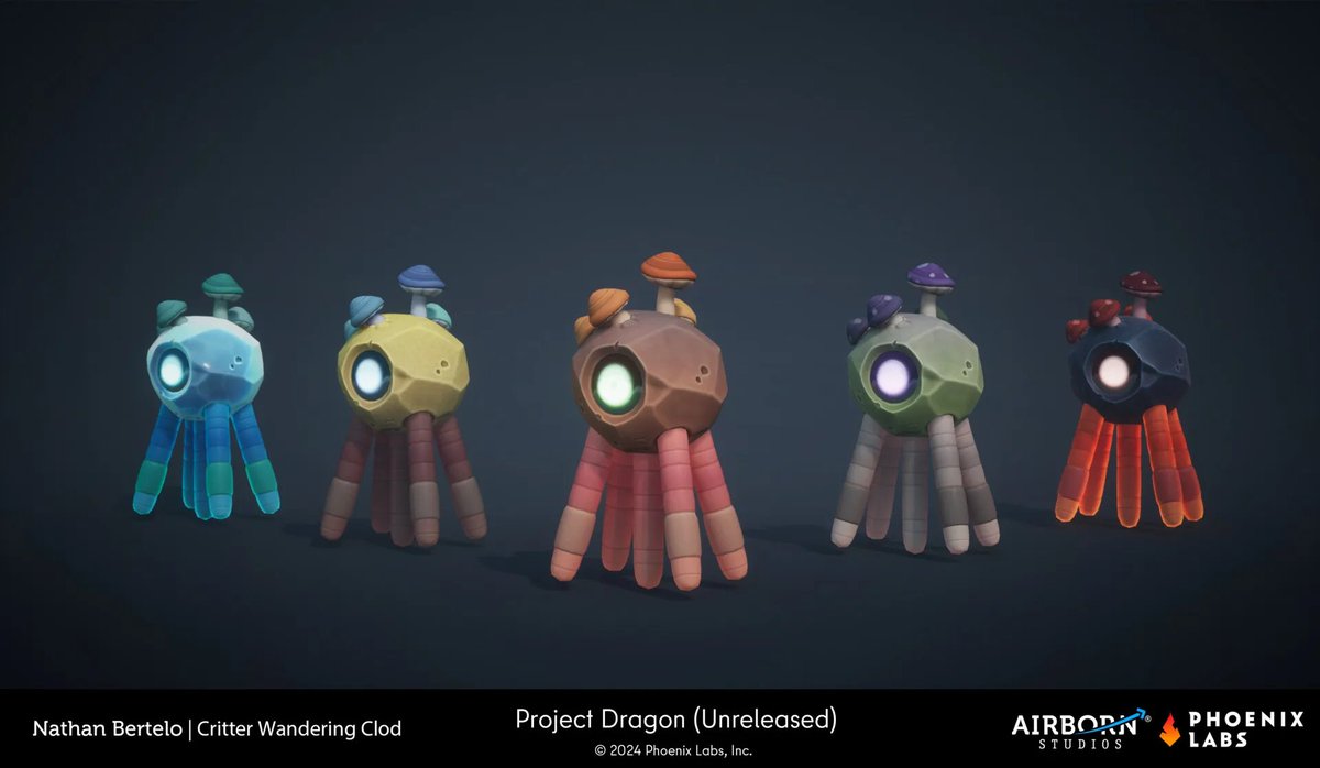 EverhavenWorld's tweet photo. The Wandering Clod, one of the many pets planned for #Everhaven. #ProjectDragon #BringBackProjectDragon #characterart #conceptart #cancelledgames #cozygames 

#2Dart by @FromHappyRock 
#3Dmodel by Nathan Bertelo: https://t.co/PEhf8ehQ81 https://t.co/TNWZQfNm8Z
