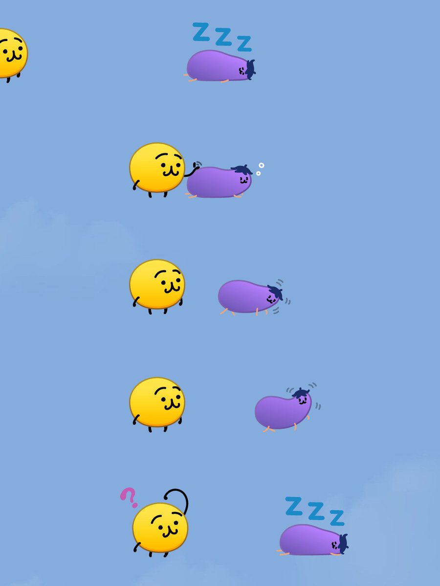 emoji_no_ko's tweet photo. 🍆💤 https://t.co/PgStGUo7jH