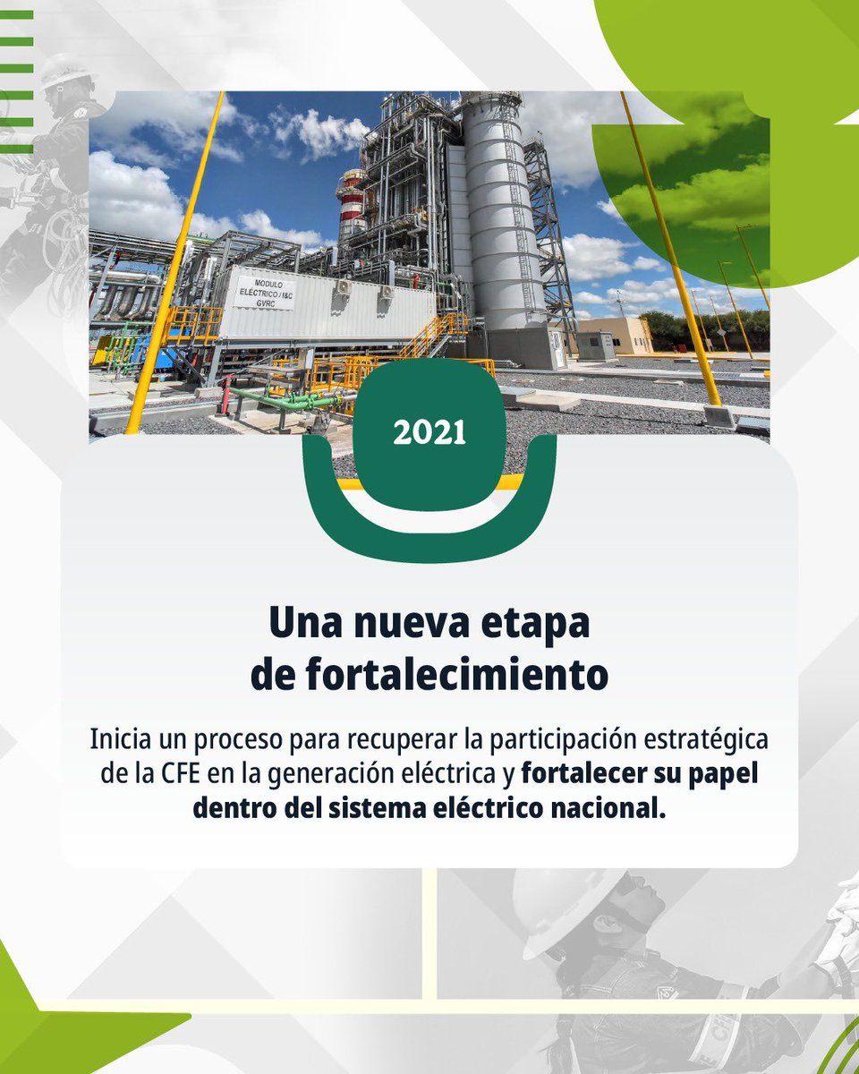 CFEmx's tweet photo. Desde 1937, la CFE ha acompañado el desarrollo de México y ha sido protagonista de momentos que marcaron el rumbo de la industria eléctrica nacional. 🇲🇽
#89AniversarioCFE #OrgulloCFE https://t.co/a9ZEp3zSUx