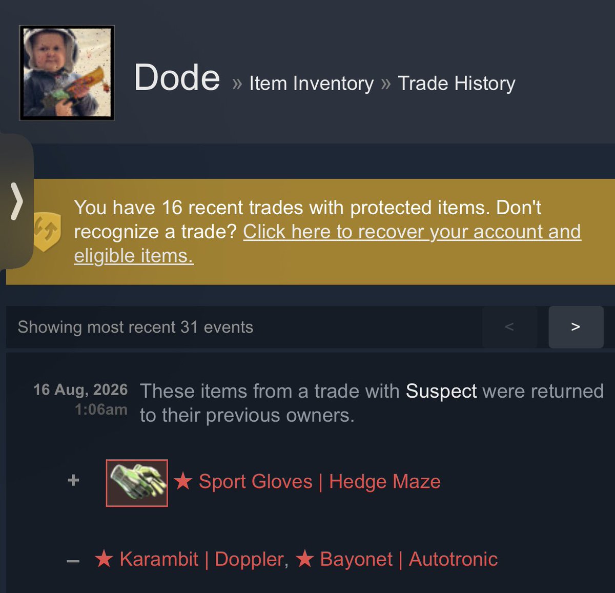 Dode_CS2's tweet photo. Fuck item for item trading..
Bro waited for the last second to reverse ☠️ https://t.co/D4tc6iIVZj