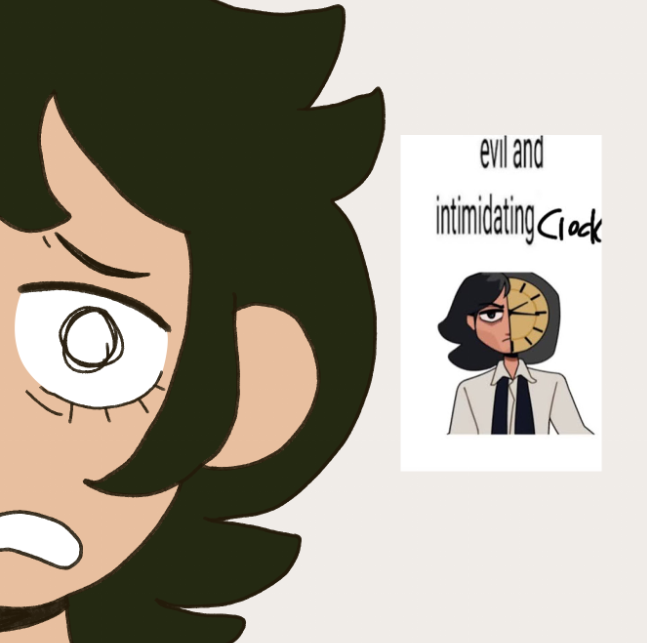 Iconicallyfly's tweet photo. calvin dont look behind you theres an evil and intimadating clock
#plasticcrunch #spillingthemilk https://t.co/EabGxKhOAl