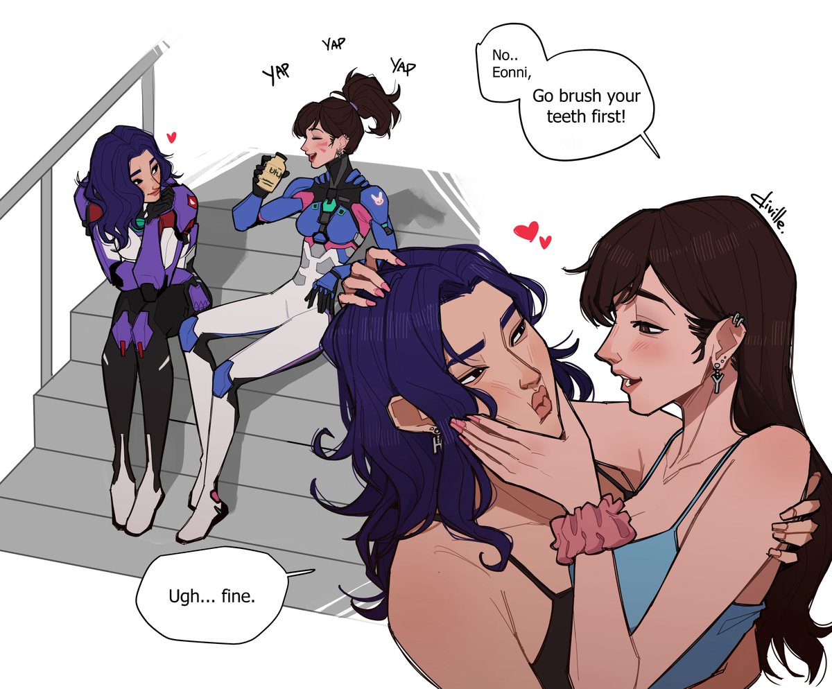 Diville_Art's tweet photo. DVa and DMon 💜💙
#Overwatch #Fanart https://t.co/YAetkBKlg2