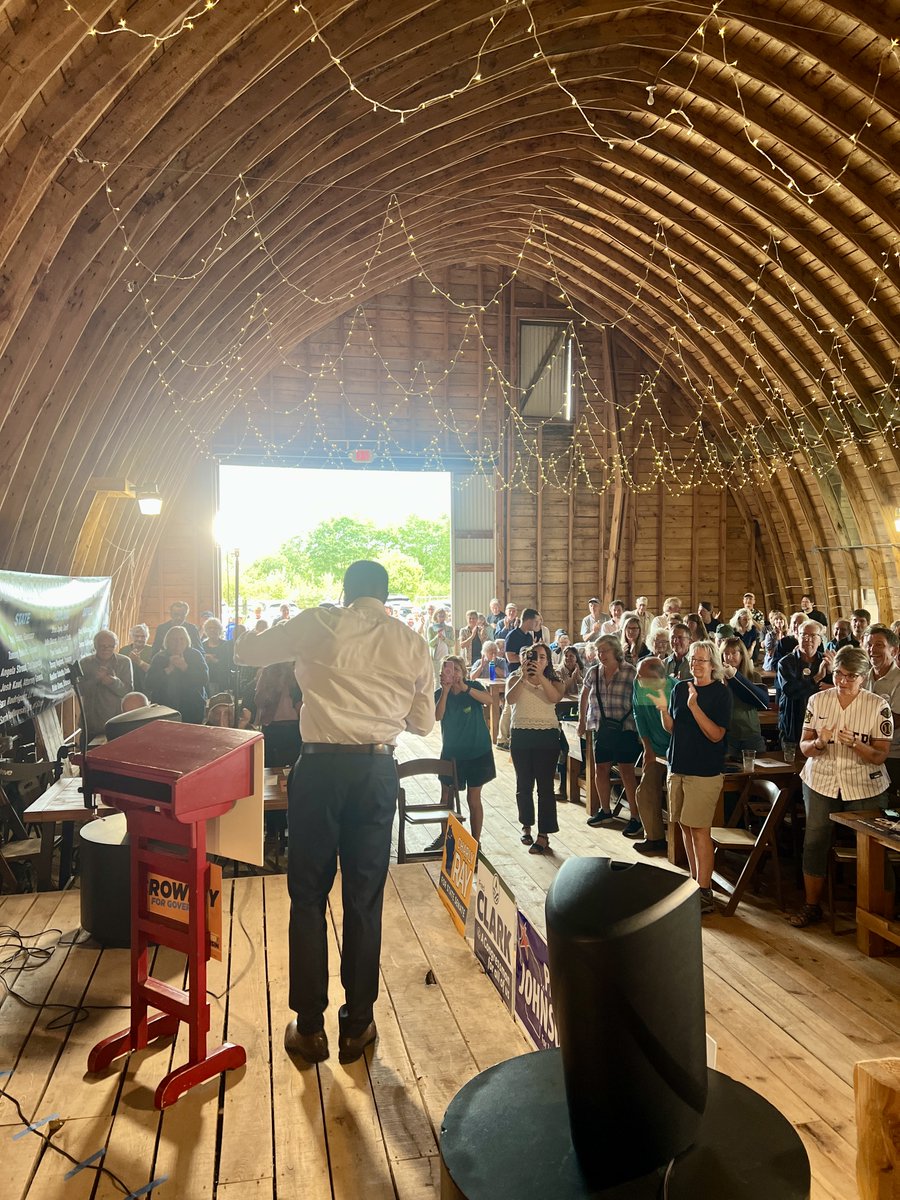 WisDems's tweet photo. Packed house in Ashland, WI. Dems are fired up to help elect @DavidCCrowley, @SarahForWI, @JoshKaulWI, @VoteJoCasta, and @YeeforWI! #Forward4WI https://t.co/vZdzYmBz0U