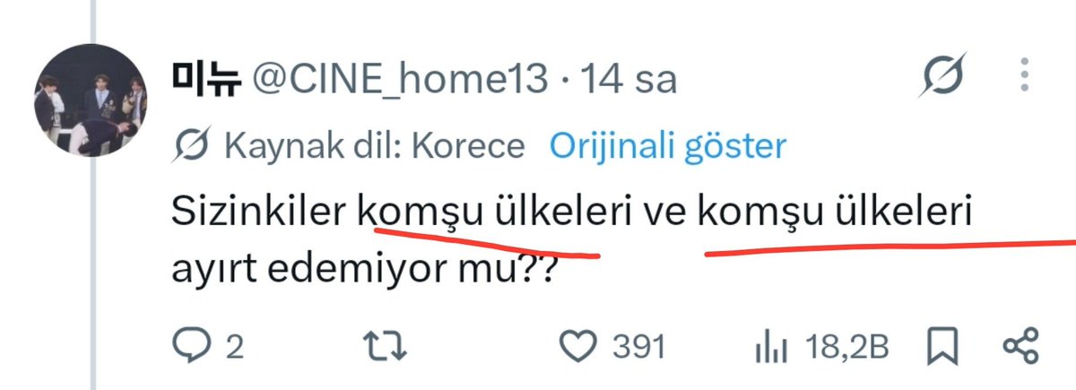 Gamzekulak76's tweet photo. @CINE_home13 Onlar zaten komşu ülke çevirisini göre yorum yapmış ya hani?
İki şeyi aynı şekilde çeviriyor https://t.co/MJ9UzVimdb