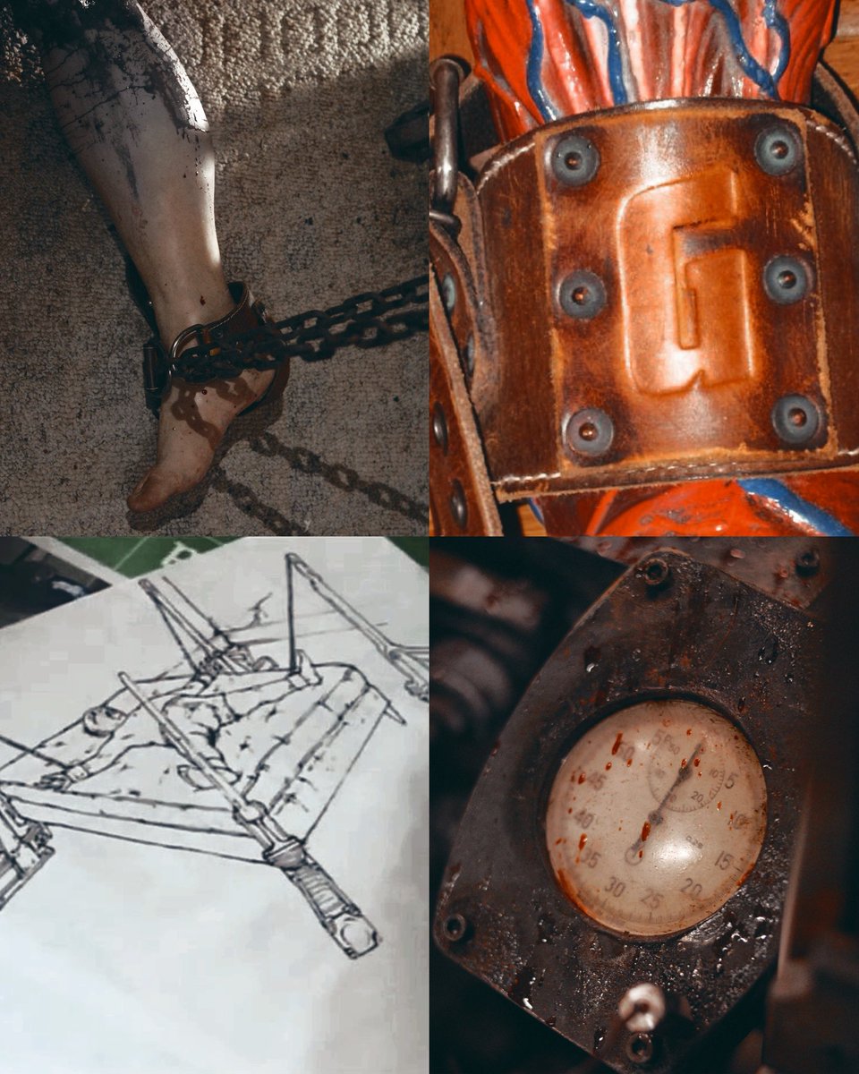 coffinposting's tweet photo. SAW IV (2007) / bedroom trap props &amp; details ♦️ https://t.co/KZtSLVrnME