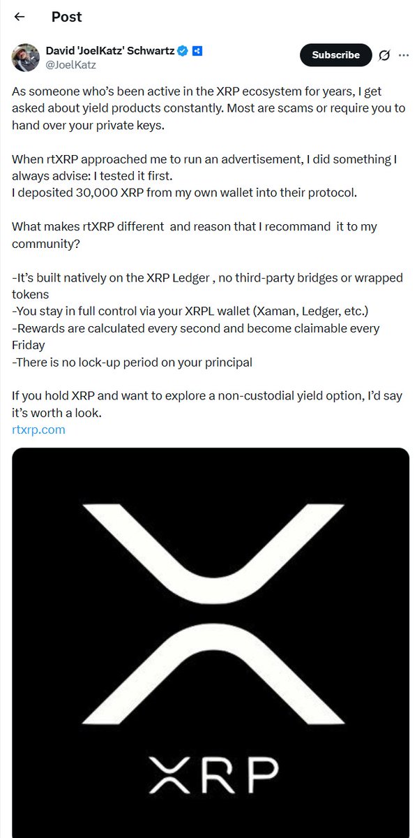 Mariedelou's tweet photo. I agree 100% with Joel , It's been like 2months since I putted my retirement in https://t.co/9n5OcmYNOX and making like 500 XRP every week

What you think about it sir? U agree with it?‍‌⁠​⁠⁠​‍‌​‌ https://t.co/JPQZL823Ys