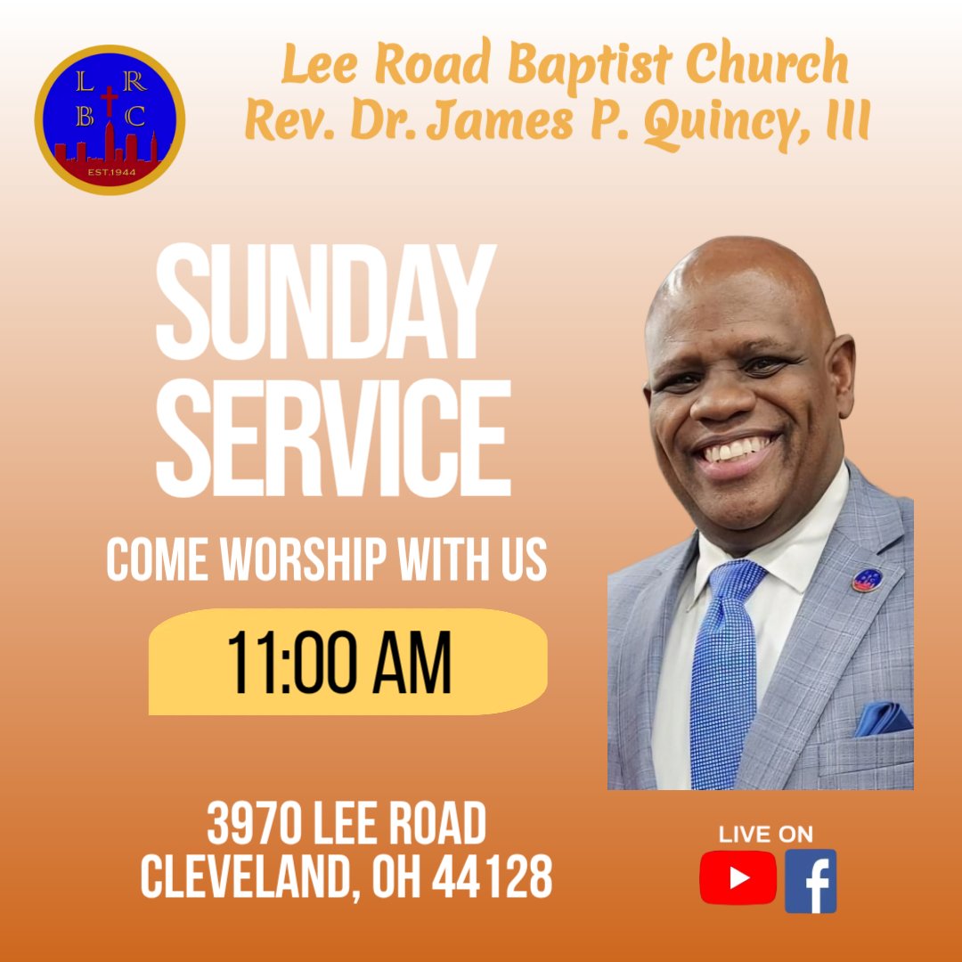 LeeRoadBaptist's tweet photo. We invite you to church tomorrow for Sunday School @ 9:45 a.m. &amp; Worship Service @ 11 a.m.

Subscribe to our YouTube channel @Lee Road Baptist Church. Turn on notifications🔔 to receive the livestream alert for worship services.

See you @ LRBC! https://t.co/pPIjalgbTj