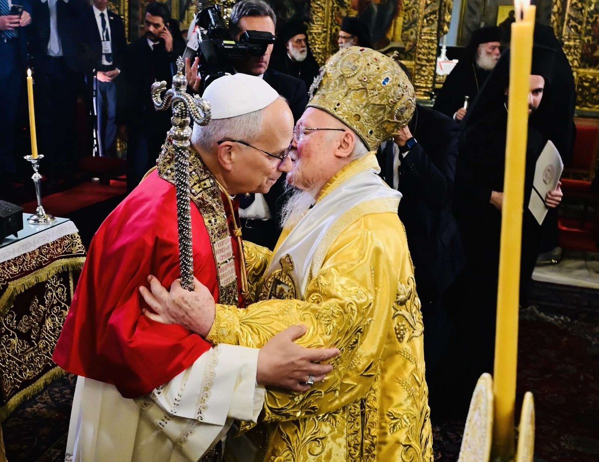 Abunajohn's tweet photo. We lifted the anathema against Rome in 1965. If the Phanar, [the Ecumenical Patriarchate] decides to join with Rome, they won’t be asking our permission. It means all Eastern Orthodox, except Moscow, will participate in union with Rome.

Turkey is choking the life out of the Constantinople Patriarchate. There are barely 10,000 Orthodox adherents in Turkey. Patriarch Bartholomew is trying to save the Greek Church from annihilation. Erdogan wants the Orthodox Church gone from Turkey. Rome can help protect Constantinople. Patriarch Bartholomew is brave to ask for help.