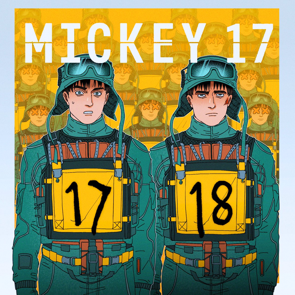 sushiisiu's tweet photo. i just wanted to draw these guys #mickey17 https://t.co/8sSAWF83CO