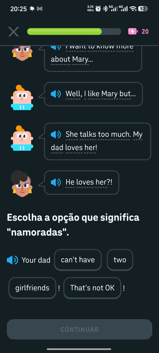 eutedesprezo's tweet photo. Até no duolingo a monogamia é norma af https://t.co/wc4mfPeo1o