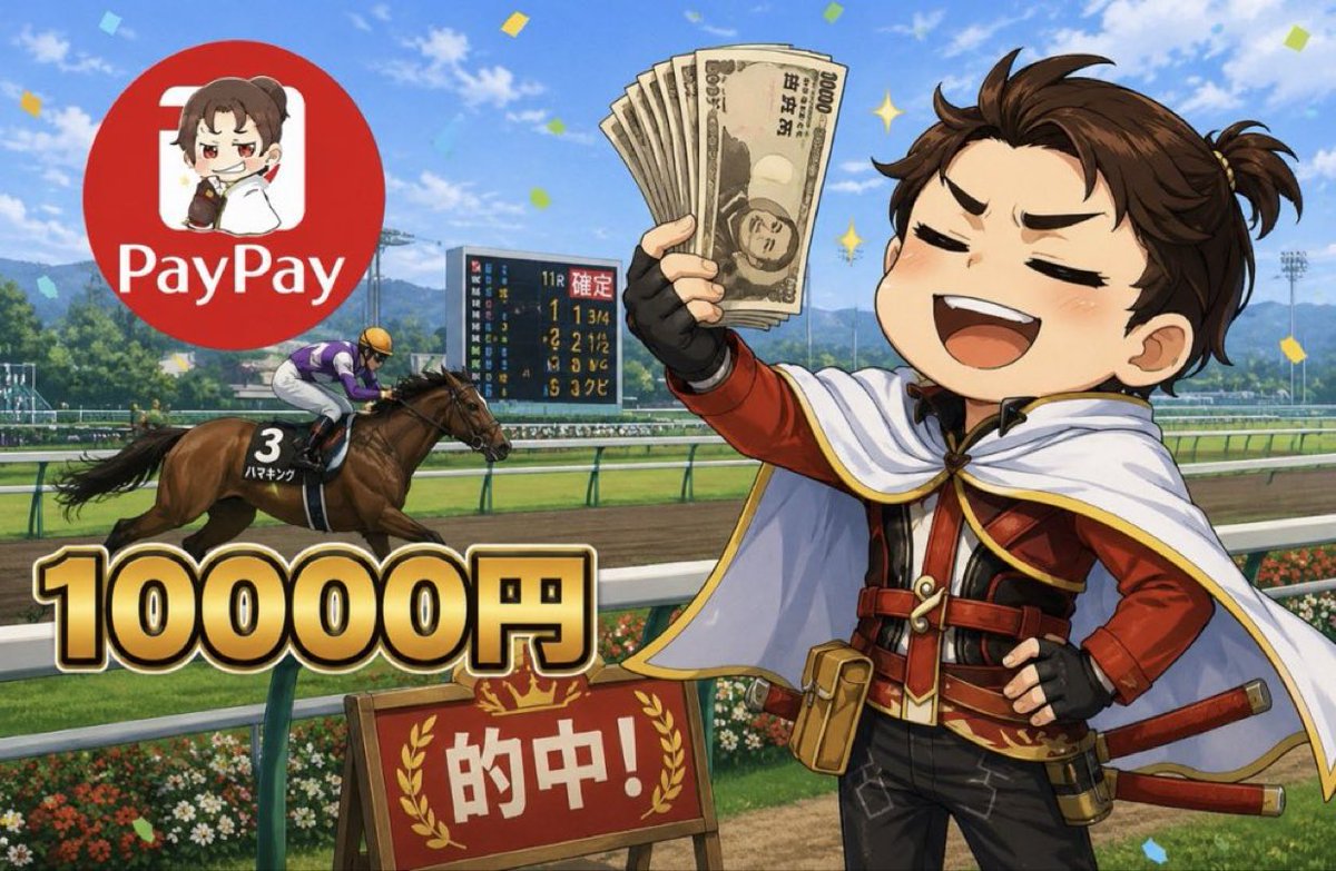 LoyaIPre's tweet photo. 🏇🏇🏇🏇🏇🏇🏇🏇🏇🏇🏇🏇🏇🏇🏇

　　　　　10年ぶりの的中🎯

         PayPay🧧10000円プレゼント🎁

　　    @LoyaIPre フォロー＆リポスト

　発表前にコメントした人はスタバ🎫も🎁

　　　　　　⏰8月23日締め切り

　　⚠️発表は@BLIV_0911 96時間有効 https://t.co/wzCOwe0lNx