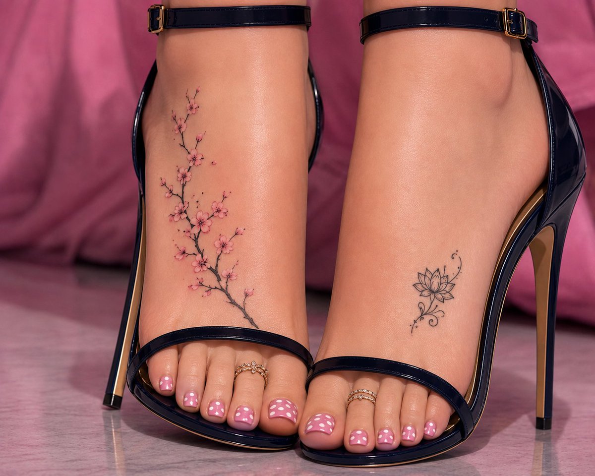 Ladybugrules45's tweet photo. Some more of Marinette's foot tattoo https://t.co/xMAqzrsD26