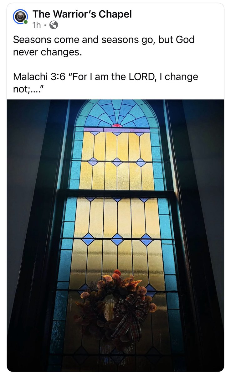 Latte_Hillbilly's tweet photo. #GodNeverChanges #Malachi36 #TrustGod #GodIsFaithful #Shinnston #WestVirginia #church https://t.co/XUwDRlTFyR