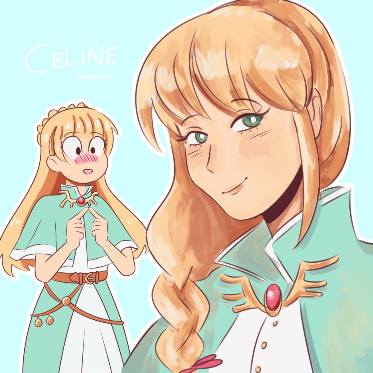 ArtByADM's tweet photo. Celine 💐  
#fieldsofmistria https://t.co/p3gWkbz0sF