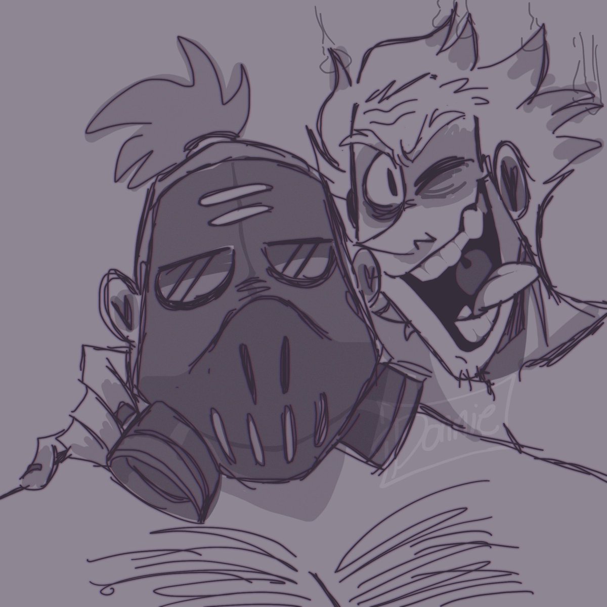 spamingcl0wns's tweet photo. I haven’t drawn these two in years siiiigh this looks like ass
I ripped off roadhogs chest hairzz8i got hungry

2022->2026
#Overwatch #fanart #junkrat #roadhog https://t.co/yjwIV7UHrW