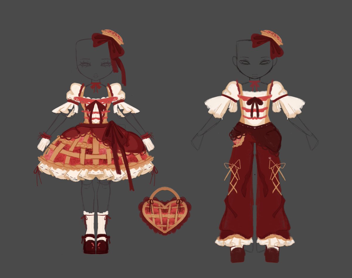 ArtisticLiv's tweet photo. Apple pie sweethearts 

remake of my first ever concept for Eveningfall 🥧

#royalehigh #roblox #royalehighconcept @RoyaleHighValks https://t.co/lRB1Z1RRDv