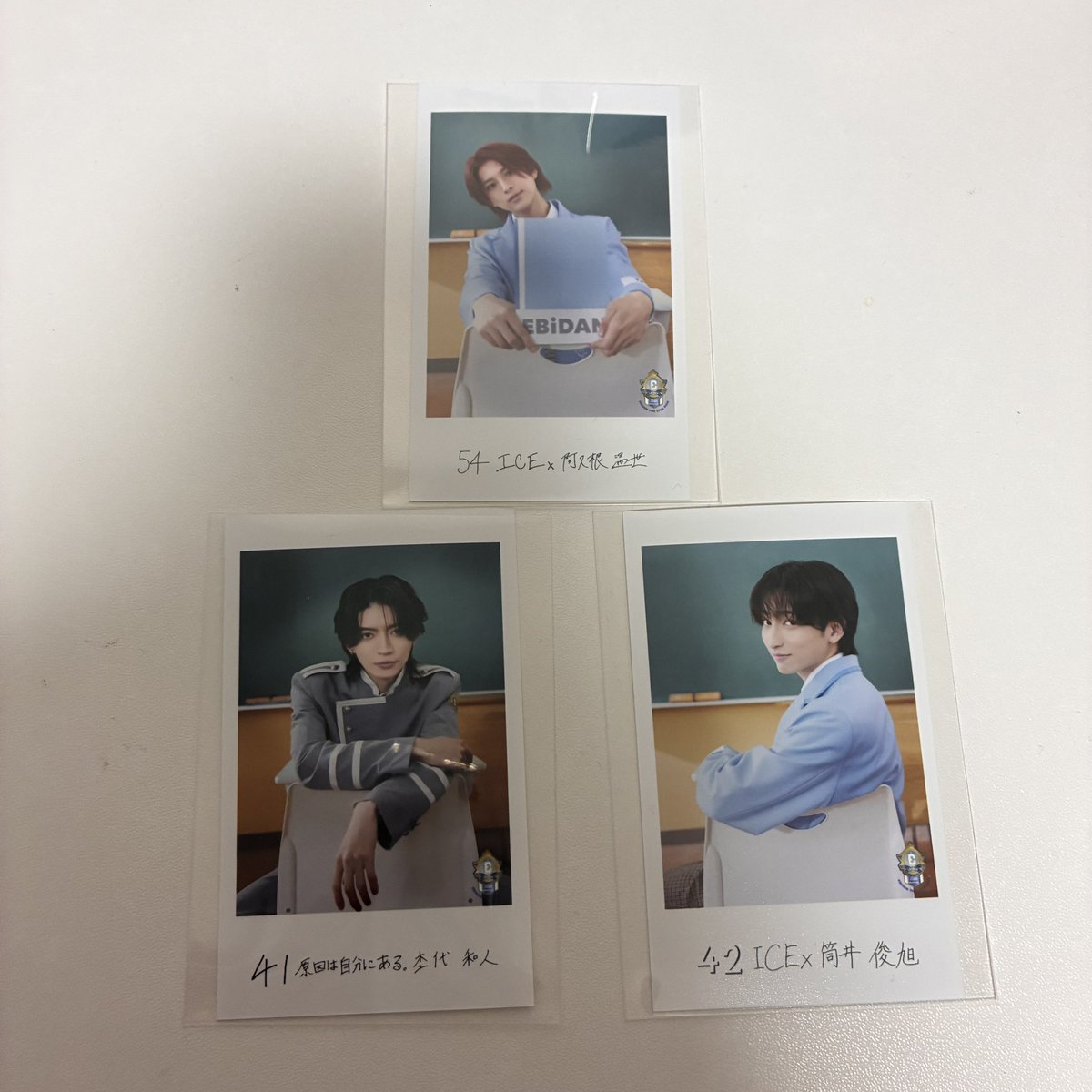 d0c_0bq's tweet photo. EBiDAN THE LIVE エビライ グッズ
ミニフォト 〜隣の席セット〜 交換

【譲】
前　杢代和人・筒井俊旭・阿久根温世
後　SEIYA・森田璃空
右　タカシ・志村玲於×2
左　伊藤壮吾・吉澤要人・筒井俊旭

【求】
吉田仁人（同種）

都内手渡しもしくは郵送対応になります。 https://t.co/DdttD72DjI