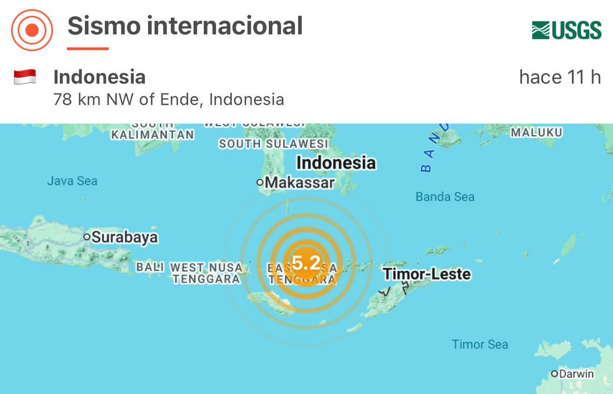 SkyAlertMx's tweet photo. 🇮🇩 El terremoto de 7.7 no fue el último movimiento en Indonesia. La actividad sísmica continúa y puedes seguirla desde SkyAlert. 🌎📲

En las últimas horas se han registrado nuevos sismos en distintas regiones del país, incluyendo eventos de magnitud 6.9, 5.7, 5.2 y 5.0 como muestran los registros del USGS disponibles en nuestra app.

¿Quieres saber dónde está temblando en el mundo sin tener que esperar a verlo en redes?

🌎 Con un plan Premium puedes consultar desde la app SkyAlert la actividad sísmica internacional y mantenerte informado en tiempo real.

Si además deseas proteger a tus seres queridos que radican en México, Premium Familiar te permite extender la protección a 4 personas, con alertas personalizadas según la ubicación de cada una en tiempo real. 📍

Así, cada integrante puede saber cuánto tiempo tiene para actuar y qué tan fuerte se espera el movimiento donde se encuentra, todo esto pagando sólo la mitad por persona VS contratar las suscripciones individualmente.

Estar informado sobre lo que ocurre en el mundo es valioso.
Pero tener información útil para actuar cuando ocurre cerca de ti puede hacer la diferencia. 🧡

👉 Conoce SkyAlert Premium Familiar y protege a quienes más quieres: https://t.co/NOQWtwHFAA

🇲🇽 Nota: Las alertas sísmicas de SkyAlert, actualmente tienen cobertura únicamente en México. La consulta de actividad sísmica internacional es una función informativa y está disponible para usuarios de todo el mundo.

#SkyAlert #Indonesia #SismoIndonesia #Terremoto #Sismos #AlertaSísmica #ProtecciónCivil