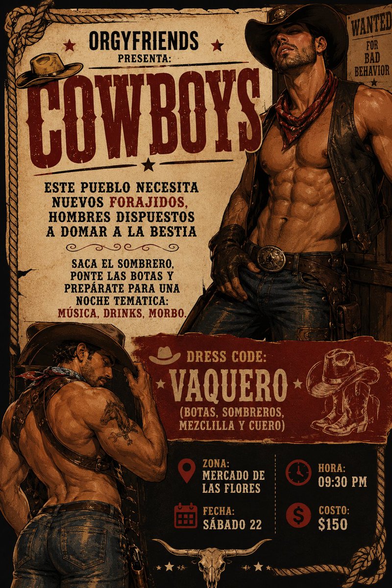 orgysandparties's tweet photo. Se nos viene la ultima fiesta de agosto, y vamos a despedirlo como mejor sabemos: Morbo, placer y fiesta temática.

Próximo sábado, boletos ya disponibles 

#orgyfriends #oaxacagay #gay https://t.co/njYEK0d1ZV