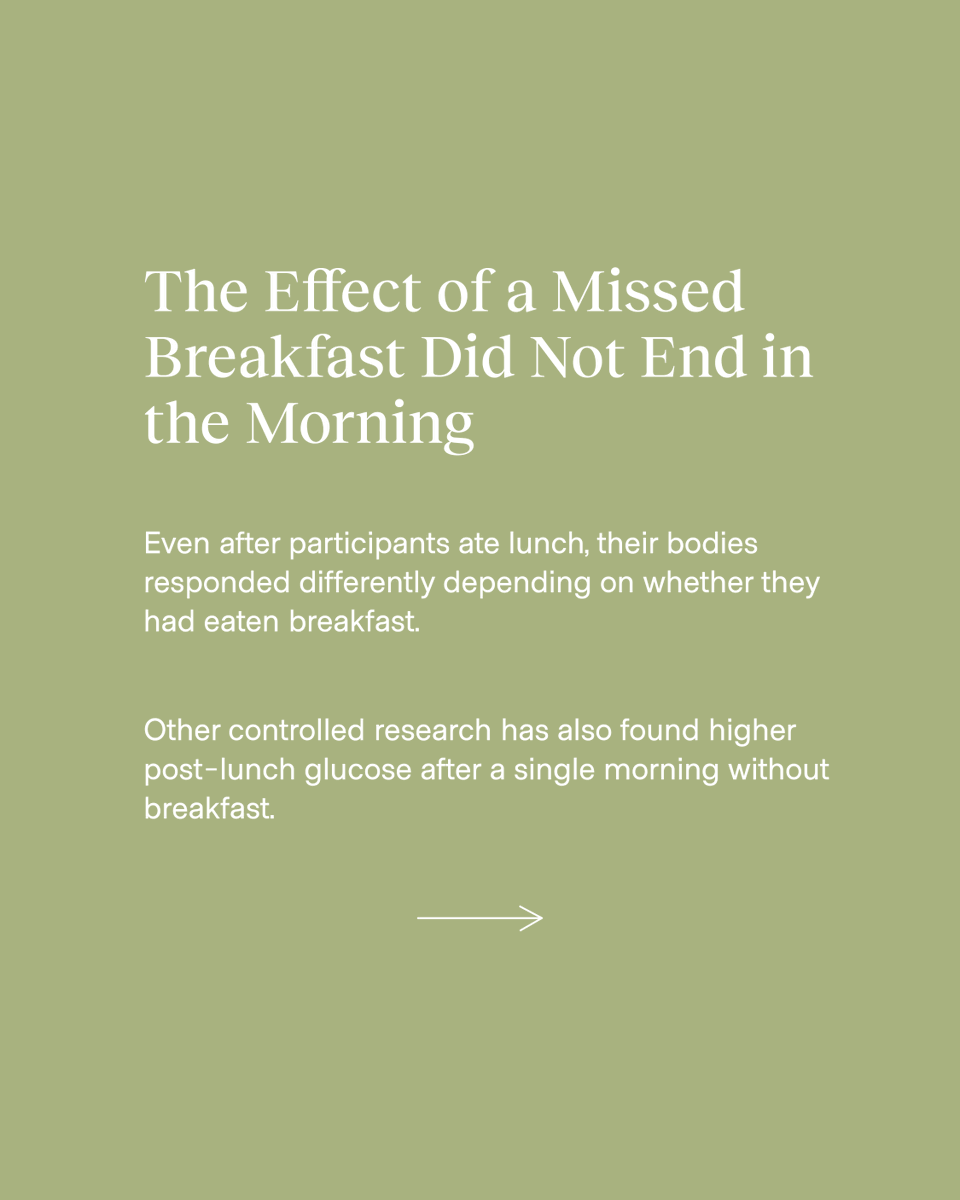 alignedmodern's tweet photo. In a small study, skipping breakfast led to a 46% higher glucose response after lunch, despite the same daily calories and macros.

It suggests that when you eat may affect how your body handles your next meal. https://t.co/LtATXOB7TC