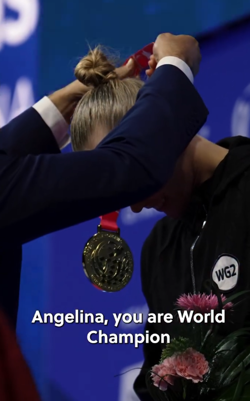 JadeLatam's tweet photo. "El deporte solo alcanza su grandeza cuando los mejores compiten entre sí. Y cuando no se permite la participación de rivales fuertes, desaparece lo más valioso: la competencia justa" dijo Angelina Melnikova y ganó el oro con lágrimas y refrendó ser una de las mejores del mundo https://t.co/rY6Yb7tJoq