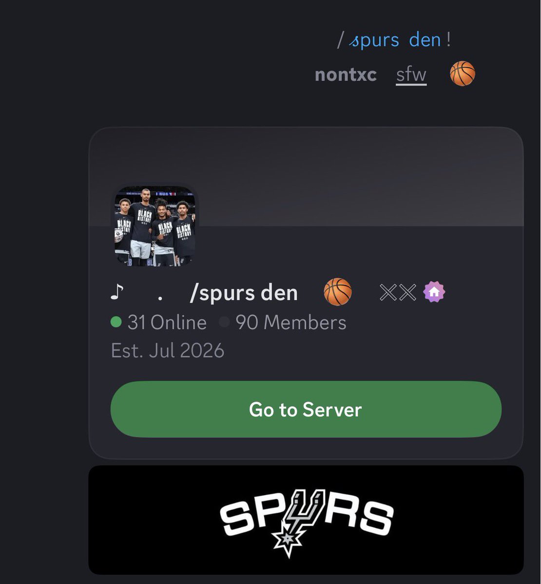 wembambi's tweet photo. maybe join my spurs server Maybe

https://t.co/U3ESd06K36

we have a wemby tag too 🥹🥹❤️‍🩹 https://t.co/Fuq50s7JJm