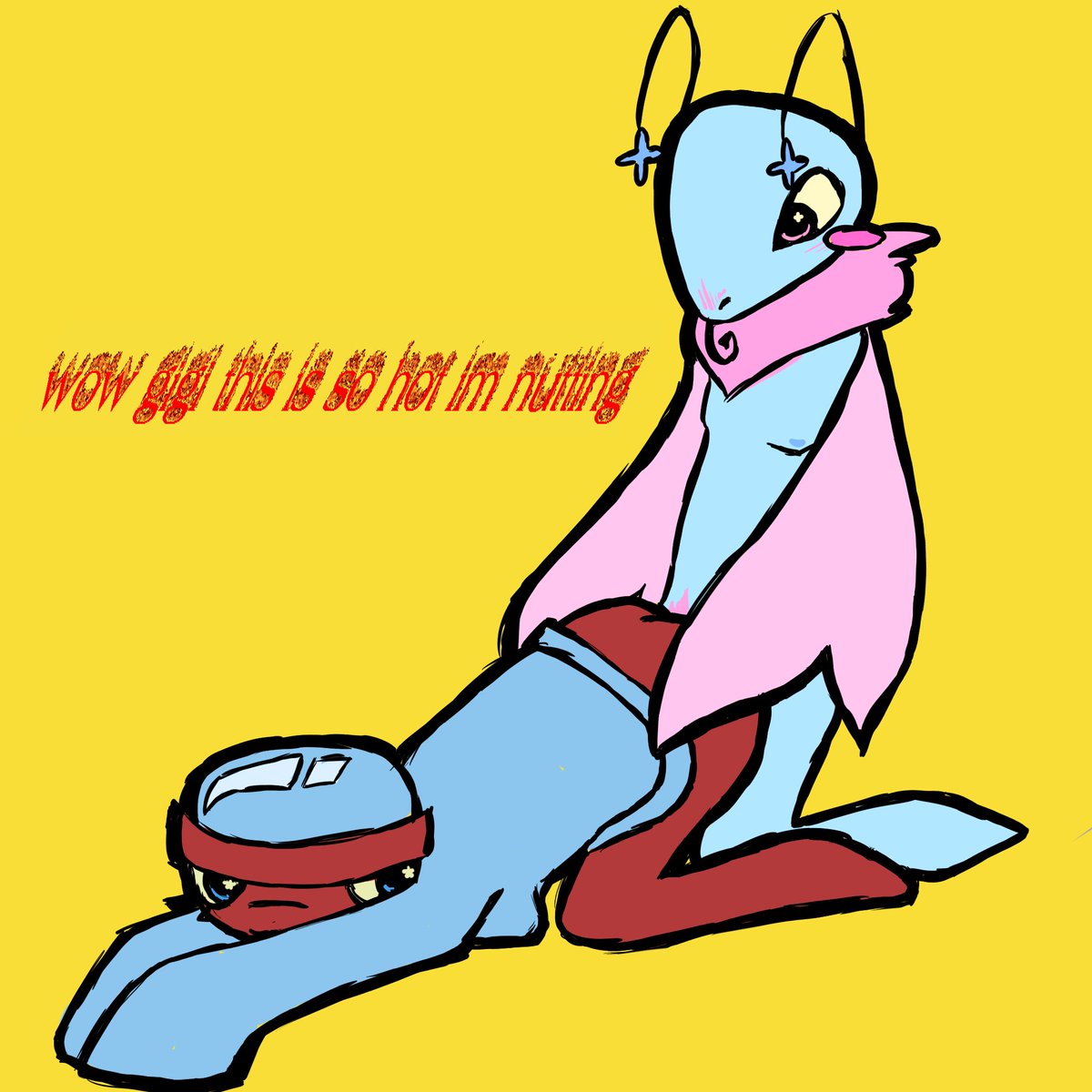 ffreakyffrog's tweet photo. gigi x flyte for cool person!!! is it obvious i cant draw porn?? yeah???? ok????? #dandysworldnsfw #dandysworldr34 https://t.co/1IDk0U2eW1