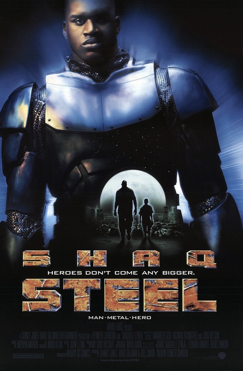 RetroNewsNow's tweet photo. 🎬 ‘Steel’ starring Shaquille O'Neal premiered in theaters 29 years ago, August 15, 1997 https://t.co/DUWVeQgtjD