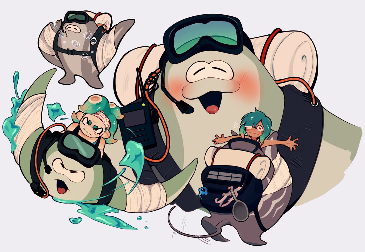 calmeremerald's tweet photo. [ #splatoon ] big man more like big moe https://t.co/7yKFnylvNI