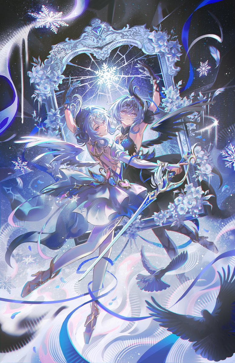 jwijaya_art's tweet photo. Swirling snow duet 🦢❄️
#Genshinpimpact #Odette https://t.co/zUnoizFAHy