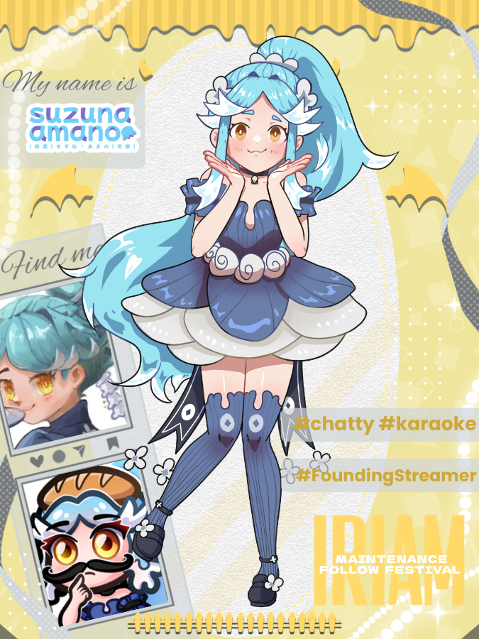 SuzunaAmano's tweet photo. Heyyo! I’m Suzuna! 🪄🔔

Your bubbly bellflower bestie with a hearty laugh 🩵 Catch me on IRIAM US doing Just Chatting or singalong karaoke 🎤 #iriamfollowfest #IRIAMMaintFollowFest #IRIAMメンテ中のフォロー祭り https://t.co/bBXDkk6JjP